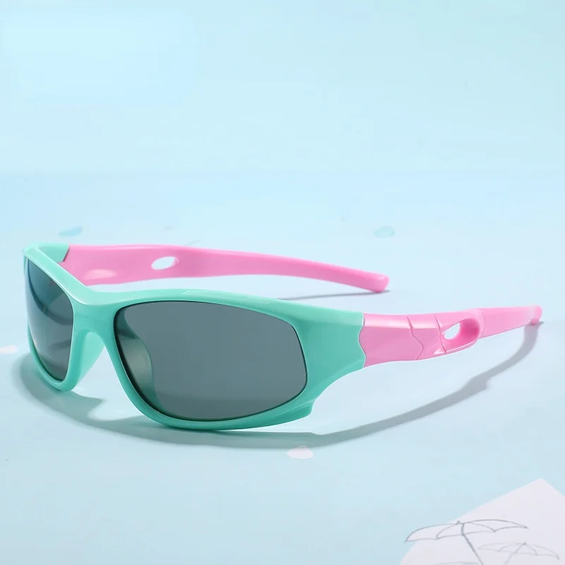 

Ourdoor Riding Polarized Kids Sunglasses Silicone Flexible Safety Children Sun Glasses Fashion Boys Girls Shades Eyewear UV400