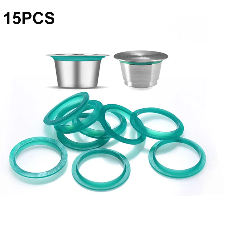 

15Pcs/Set Safety Silicone O-Ring Coffee Maker Ring For Nespresso Capsule Compatible With For Nespresso Coffee Capsule Non Toxic