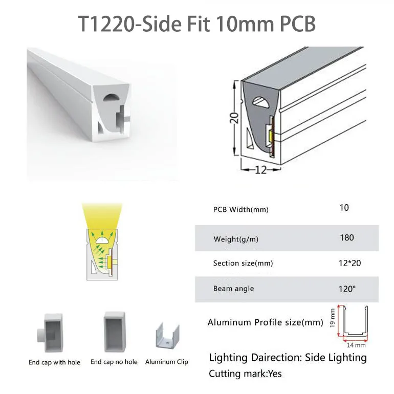 

Силиконовая неоновая трубка Xnbada для RGB ленты 1-5 м