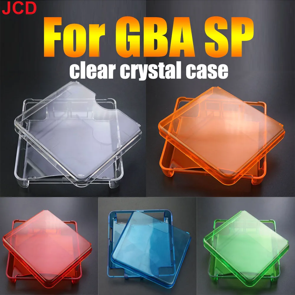 

JCD 5 Colors Clear Protective Cover Case Shell Housing For Gameboy Advance SP For GBA SP Game Console Crystal Cover Case