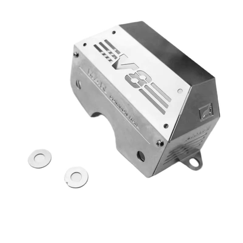 

Металлическая коробка передач декоративная крышка для масштаба 1/14 Tamiya тракторный прицеп MAN TGX RC грузовик обновленная деталь