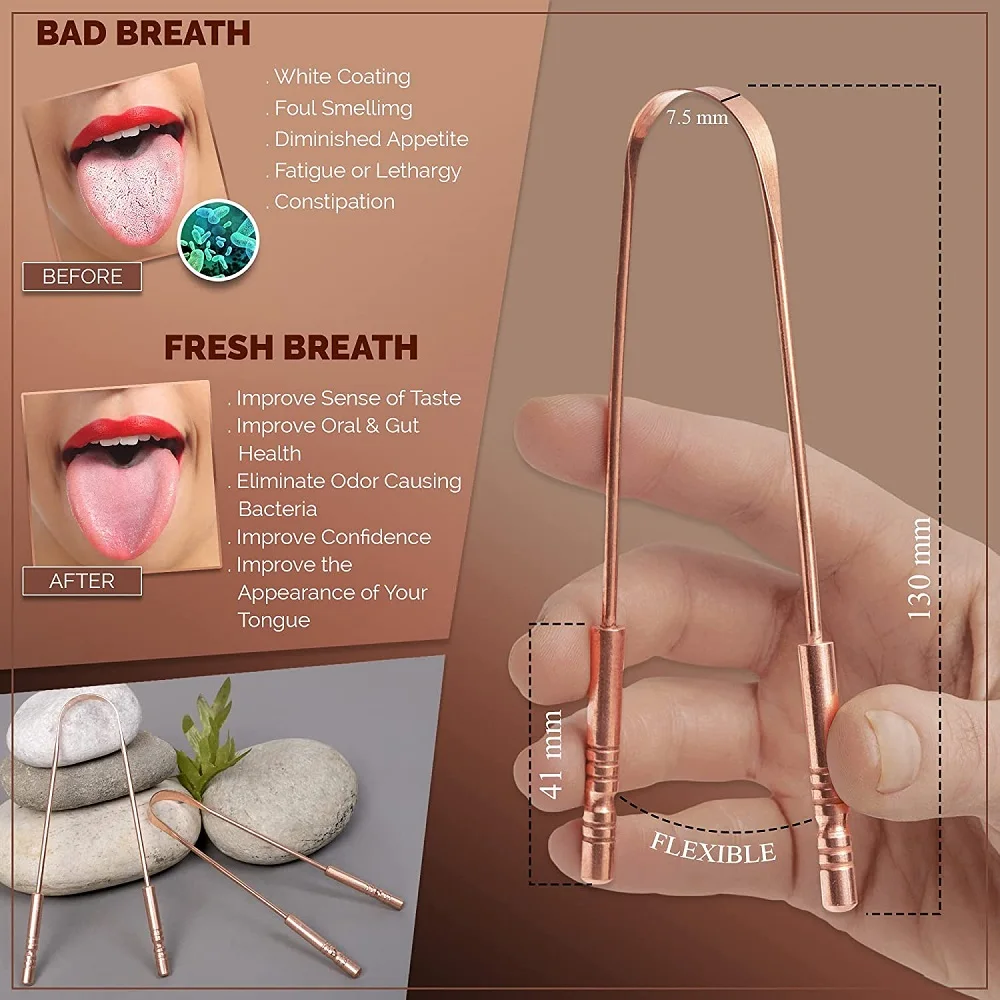 1 шт. скребок для языка из нержавеющей стали