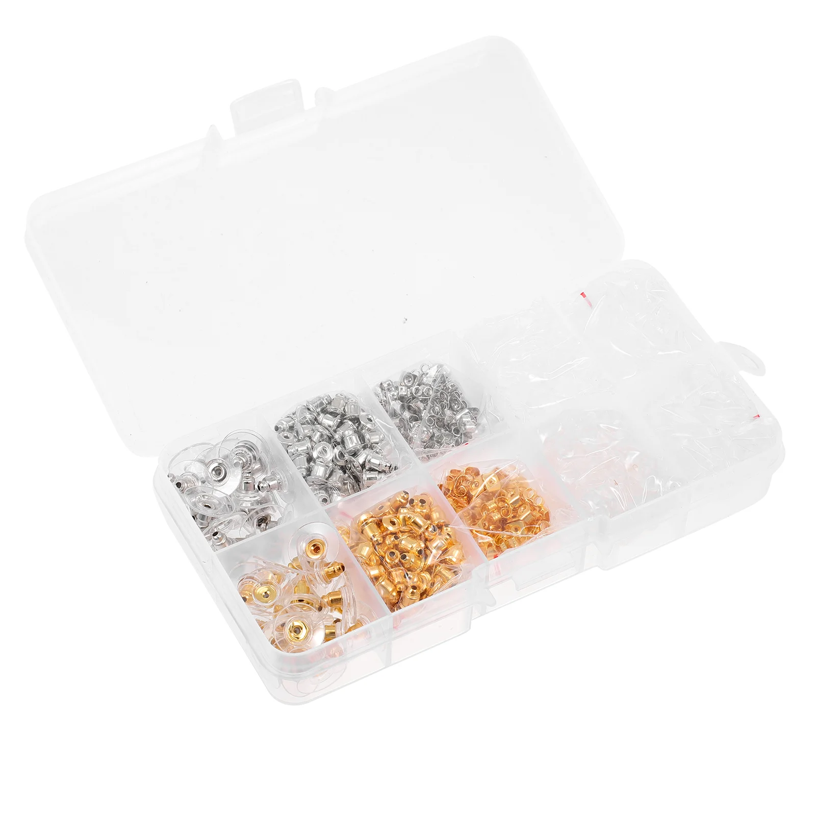 

1 Box of Earring Backs Simple Style Earring Backs DIY Earring Backs Safety Earrings Stoppers for People Replace Decor