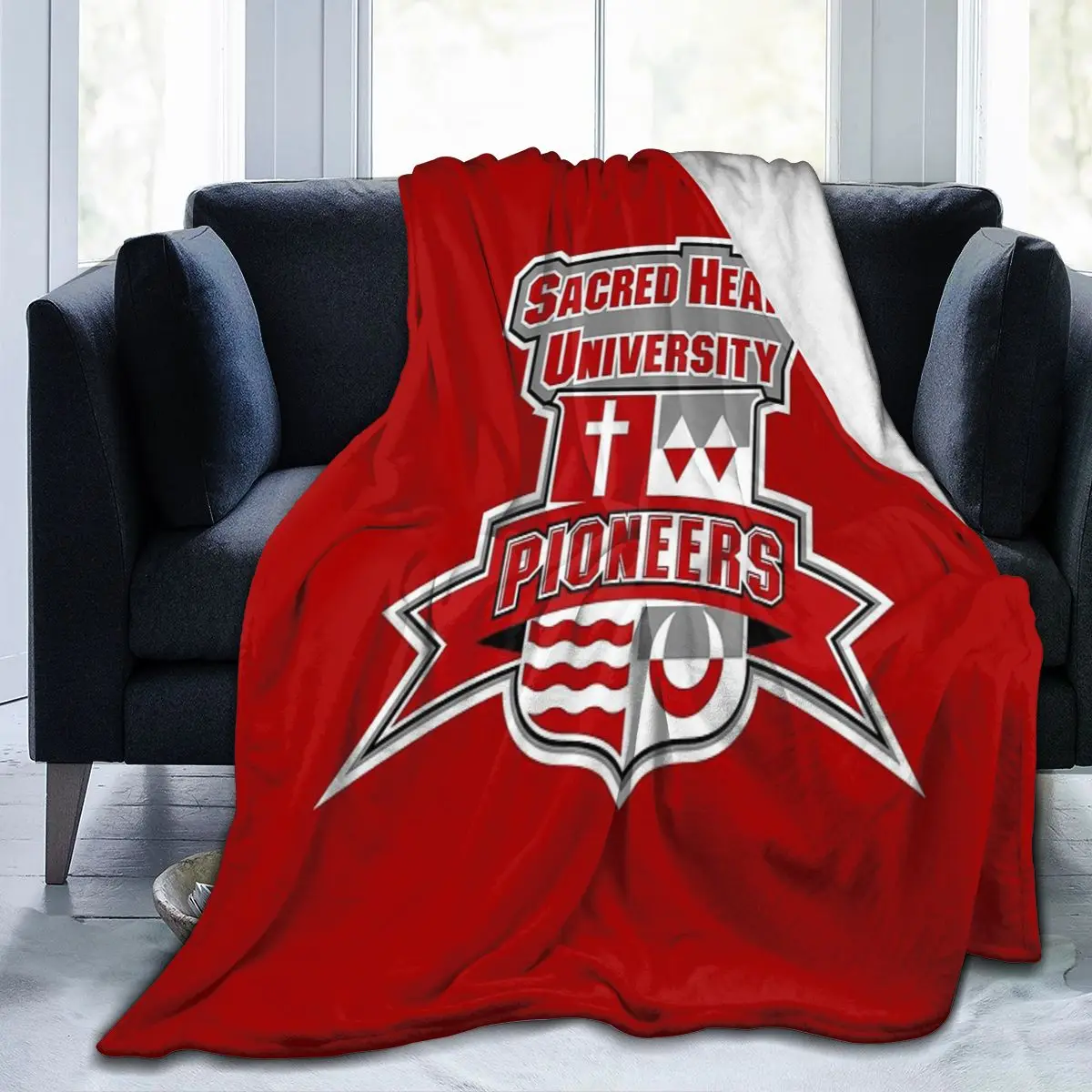 

Одеяло для университета с изображением Священного Сердца, одеяло для лица, популярное портативное одеяло с антипиллингом на заказ