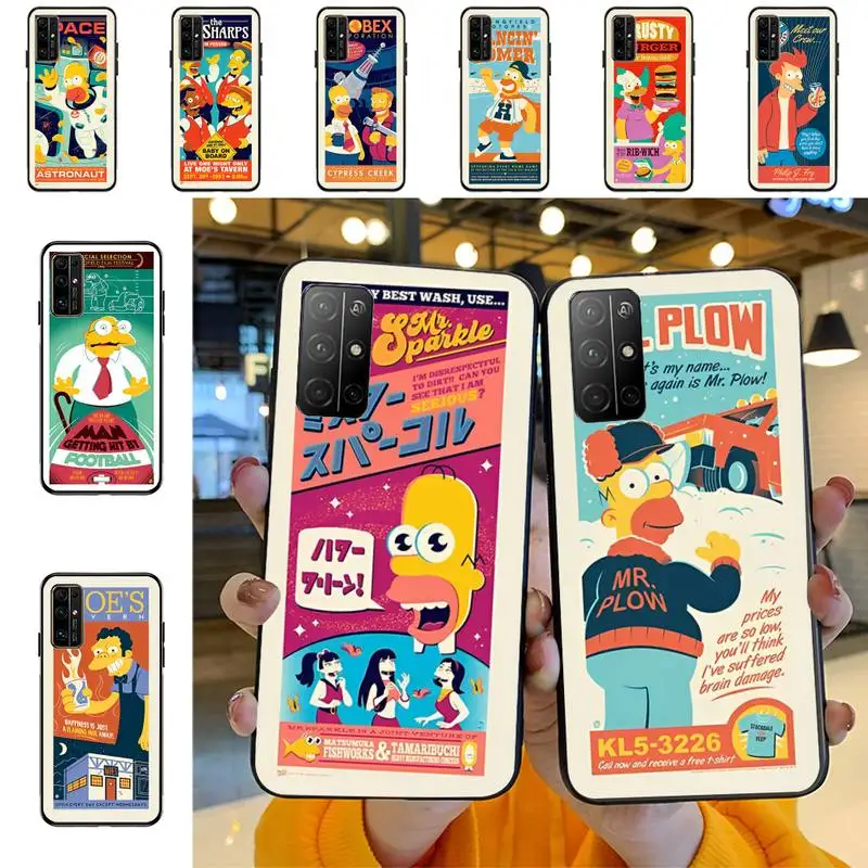 

Cartoon Cute S-Simpsonss Phone Case for Huawei Honor 10 i 8X C 5A 20 9 10 30 lite pro Voew 10 20 V30