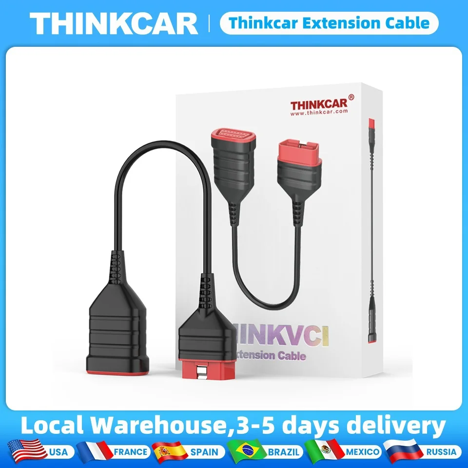 60 см Thinkcar Thinkdiag OBD2 удлинительный кабель 16-контактный между мужчинами и женщинами