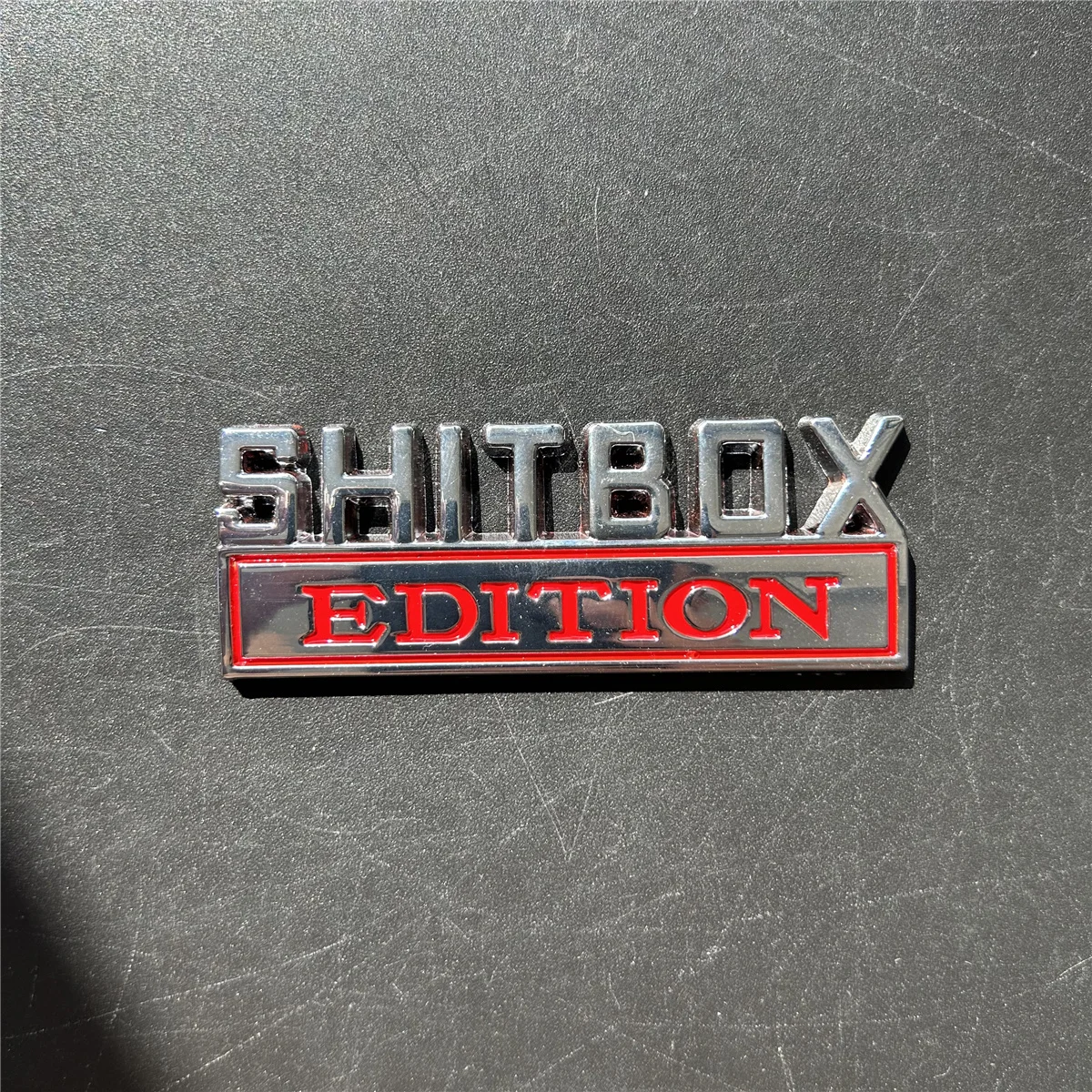 3 цвета 1 шт. 3D эмблема ABS SHITBOX EDITION значок автомобиля хвост боковая наклейка