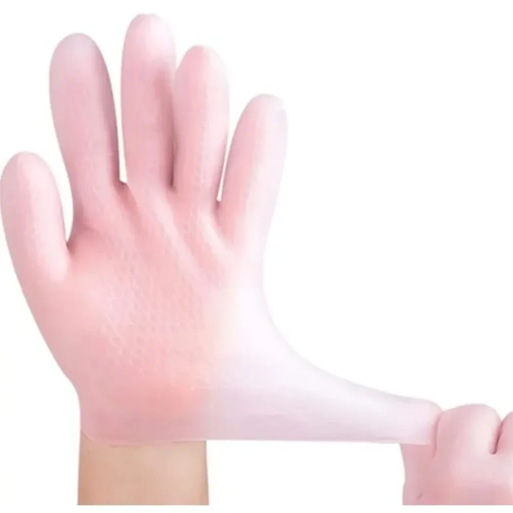 

1Pair Silicone Spa Gloves Moisturizing Gel Gloves Dead Skin Remover Exfoliating&Preventing Dryness Cracked Skin Care Tools