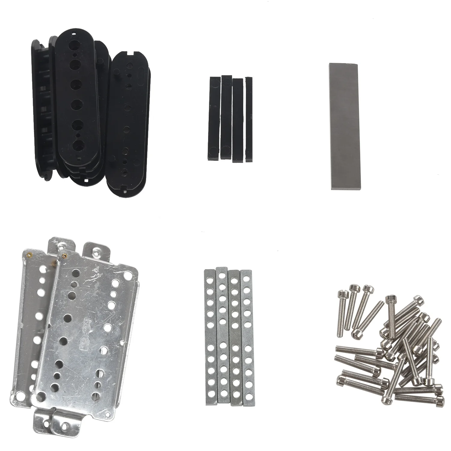 

A Set Guitar Humbucker Kits Producing Accessories/Cupronickel Baseplate//Bobbin/ Pole /Bar Alnico V Magnet