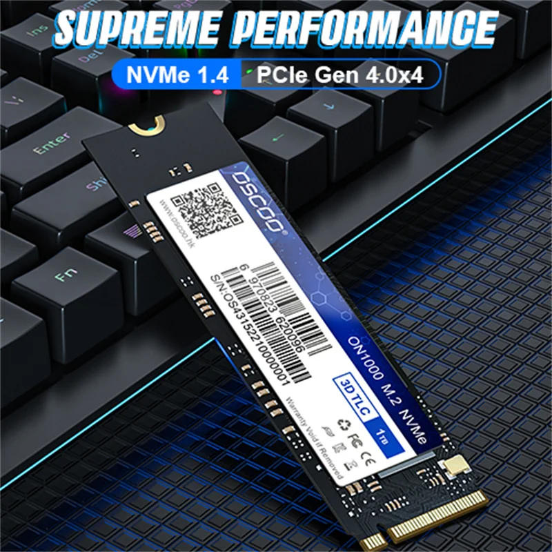 OSCOO M2 SSD NVMe 256 ГБ 512 1 ТБ M.2 NMVe 2280 PCIe 4 0 Жесткий диск Внутренний твердотельный