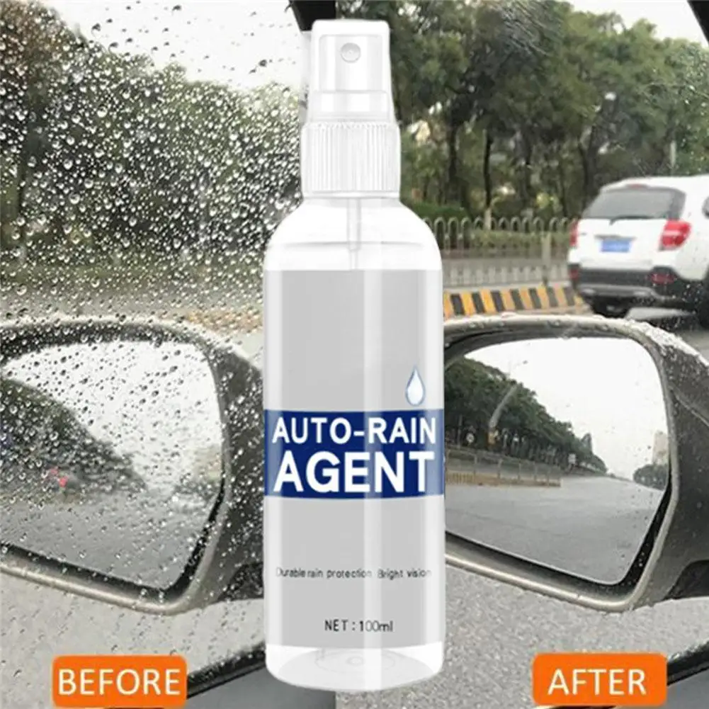 

Car Glass Waterproof Coating Agent Anti-Rain 100ML Auto Rainproof Agent Spray Anti Spray Remover For Window Details Mirrors