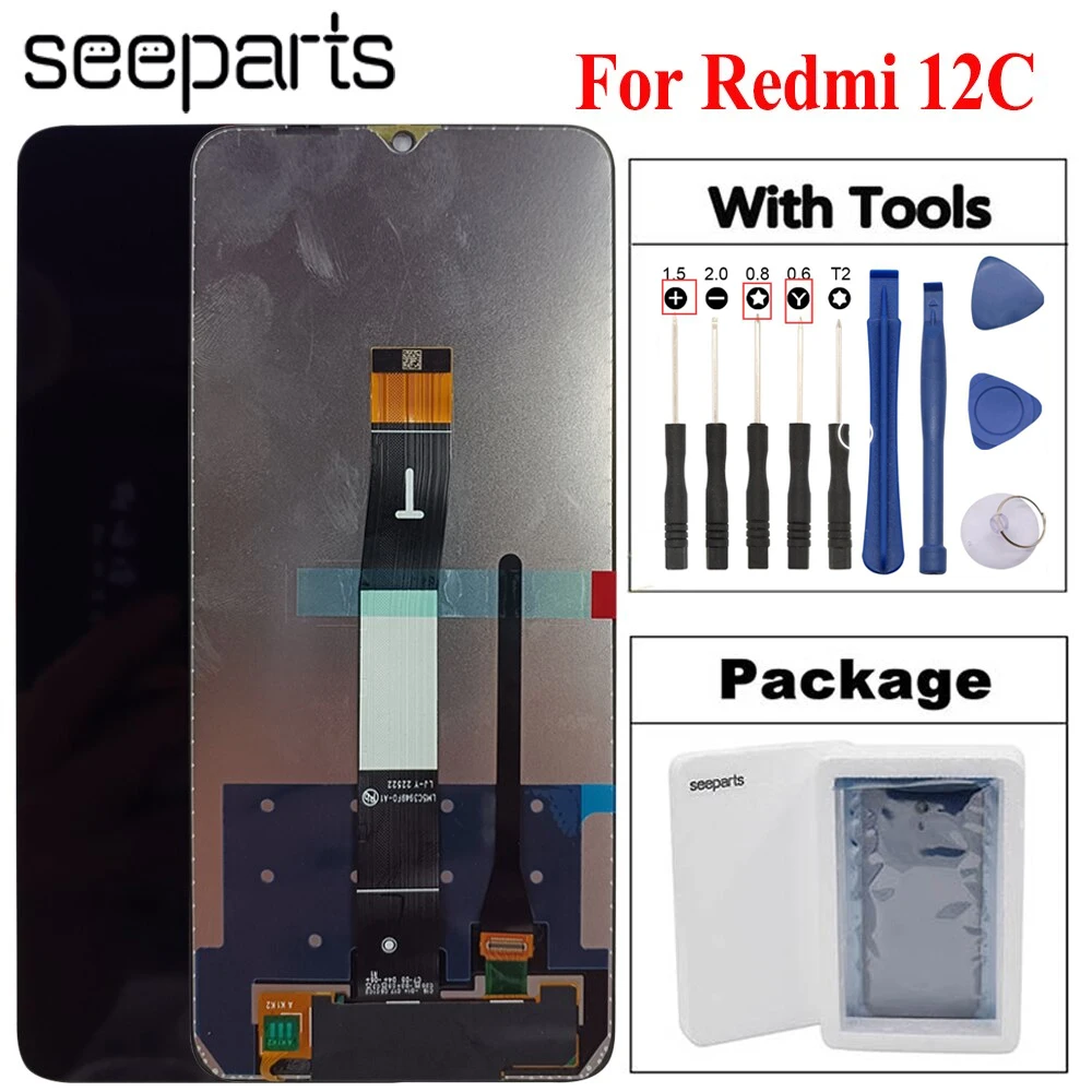 

Tested Well 720x1650 Pixels 6.71" For Xiaomi Redmi 12C LCD Display With Touch Screen Digitizer Assembly Replacement Screen