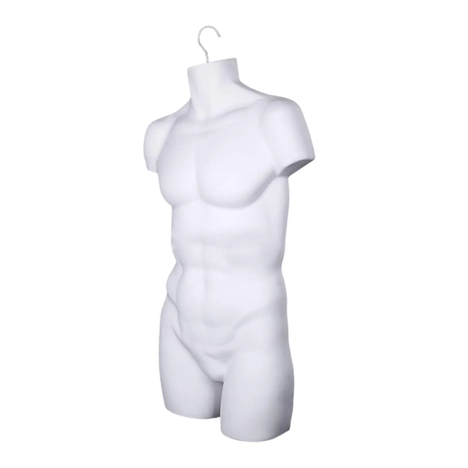 Male Mannequin Hanger Stand Torso Dress Form for Shows Malls Retail Store Market