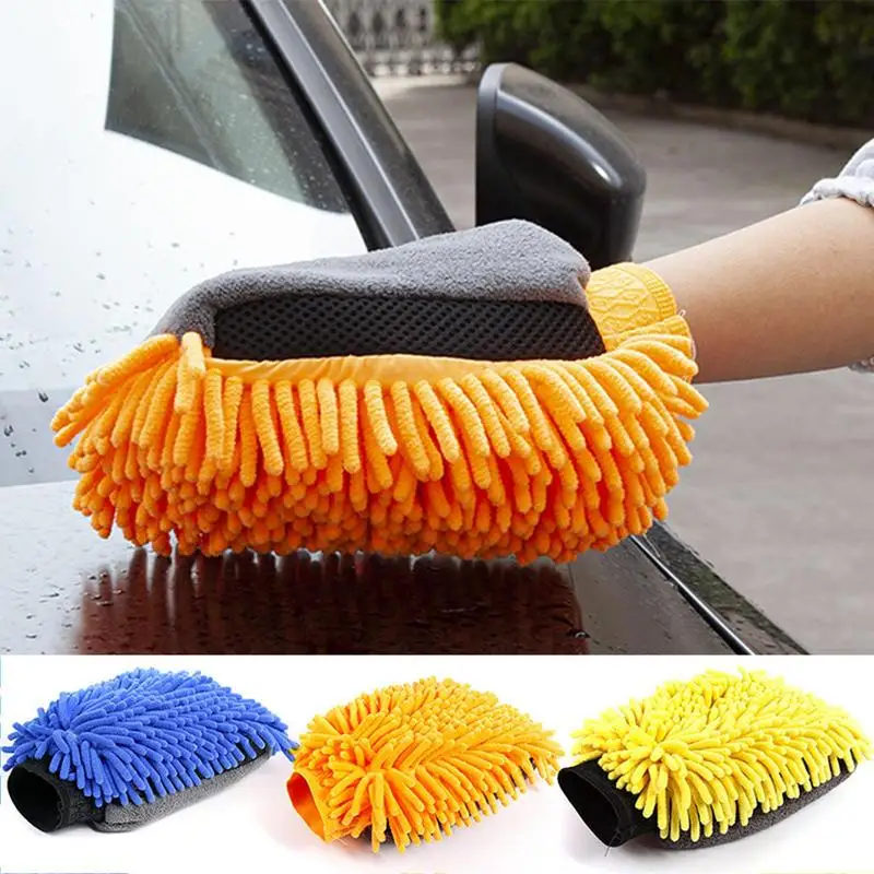 

Auto Wash Mitt Ultra Absorbent Microfiber Car Detailing Wash Sponge Glove Scratch Free For Cars Trucks SUVs Boats & Motorcycles