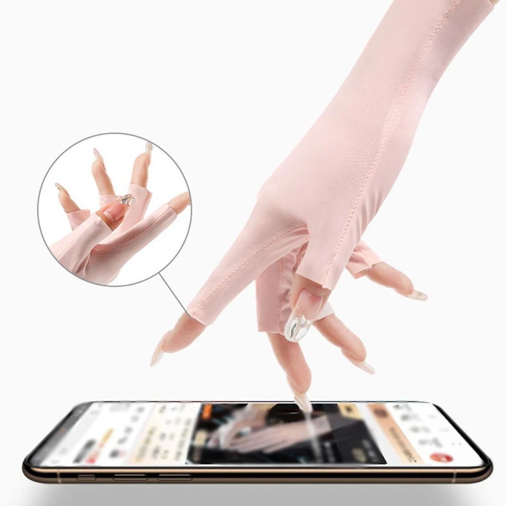 

Перчатки женские без пальцев, дышащие солнцезащитные митенки для вождения, летние уличные перчатки унисекс