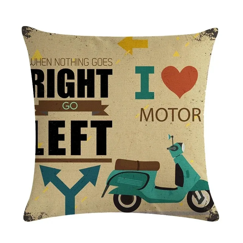 Наволочка с рисунком электромобиля декоративная наволочка для дивана