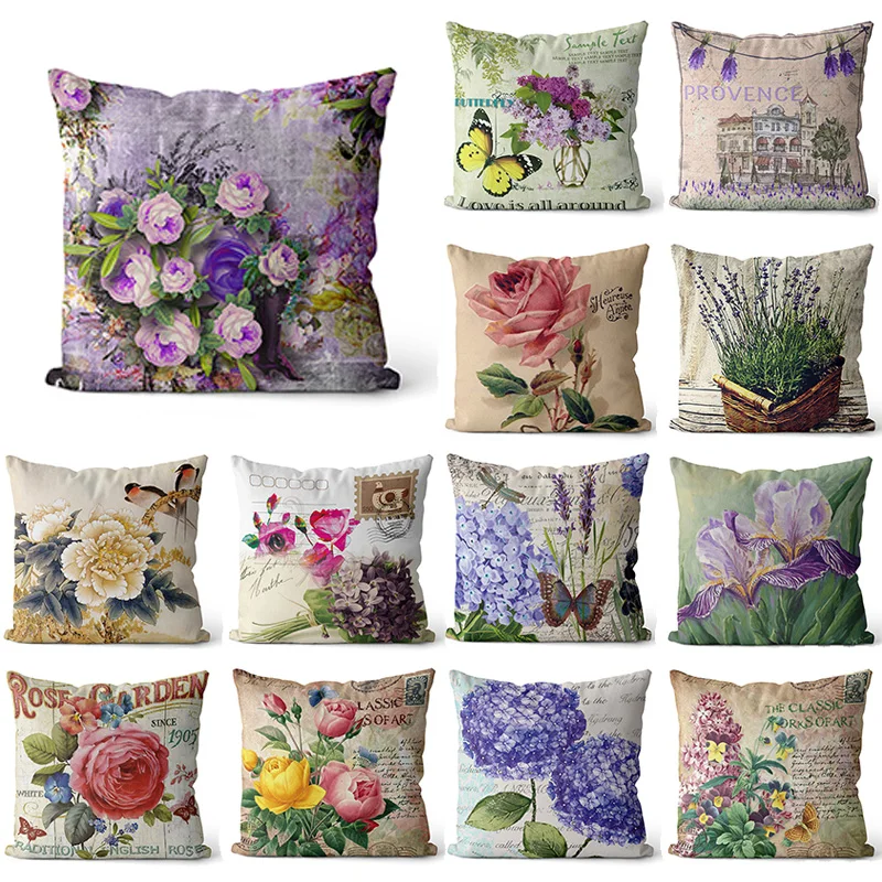 

Provence Kissen lavender Decorative Pillows Sofa Cushion Cover Personalized Flowers Baby Birth Gifts Throw Pillow Case