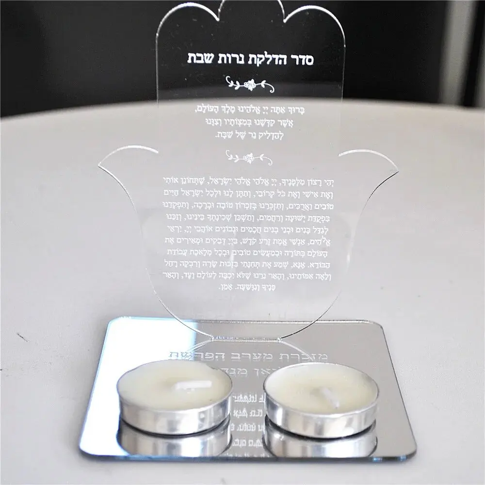 10 шт. сувенирные карты с подсвечником из акрила