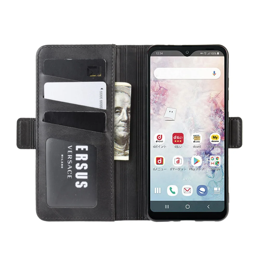 Чехол-книжка для Samsung A20 японский кожаный бумажник флип-чехол подставка держатель