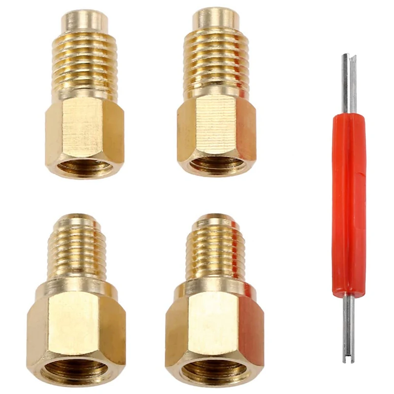 R12 R22-R134A бак хладагента Kit с катушкой адаптер Хладагента 1/2ACME на 1/4SAE