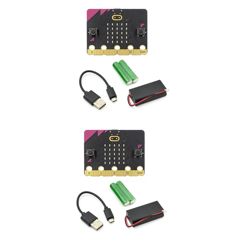 

2X Microbit V1.5 GO стартовый комплект новая версия программируемая обучающая макетная плата для DIY