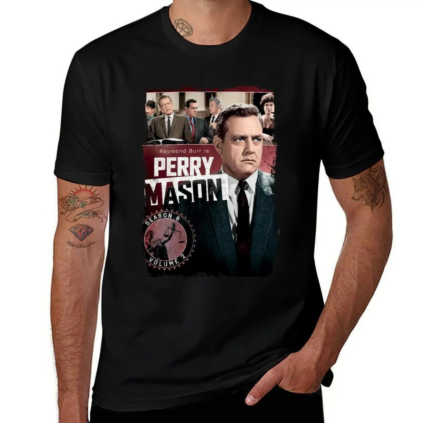 Фото Футболка I Love Perry Mason в рабочем стиле, повседневная футболка №1