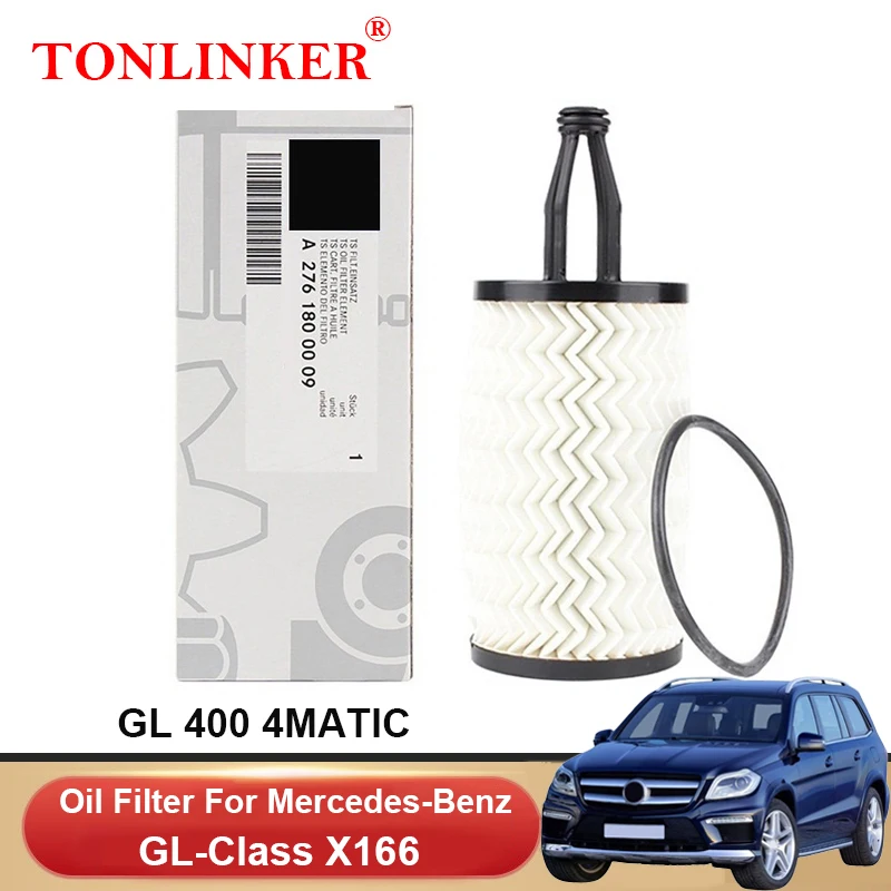 Масляный фильтр TONLINKER A2761800009 для Mercedes Benz GL CLASS X166 2013 2014 2015 GL400 4matic M276 A2761840025, автомобильные аксессуары Масляный фильтр TONLINKER A2761800009 для Mercedes Benz GL CLASS X166 2013 2014 2015 GL400 4matic M276 A2761840025, автомобильные аксессуары
