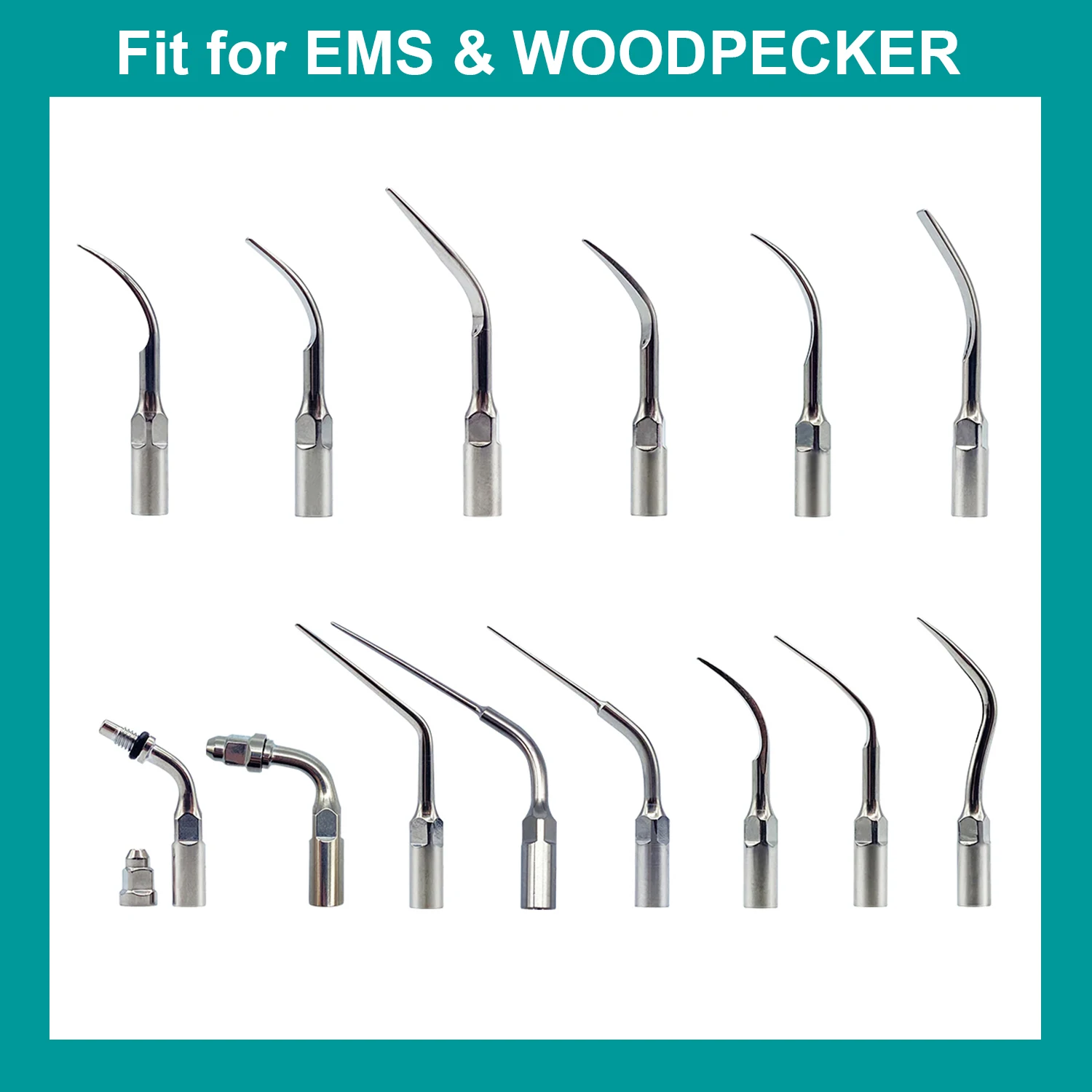 

5PCS/LOT NEW Dental Ultrasonic Scaler Scaling Tip G1 G2 E1 P1 For EMS & WOODPECKER Hot