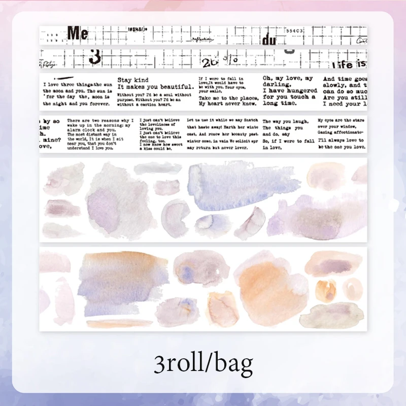 

Бумага Mr., 4 стиля, музыкальные символы в стиле цветных чернил и коробка для бумажной ленты, коллаж ручной работы, наклейки на базовую ленту «сделай сам»