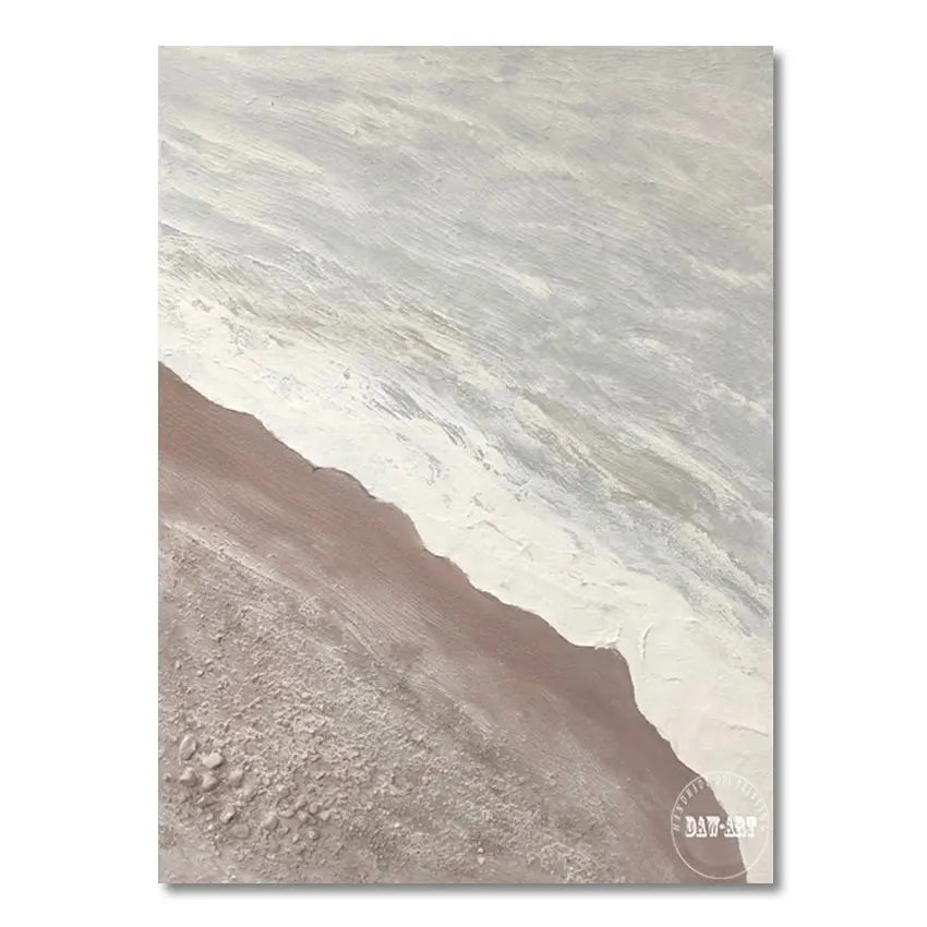 Idea Canvas Artwork For Bedroom High Quality 100% Handmade Abstract Sea Wave Oil Painting Wall Large Restaurant Art Unframed |