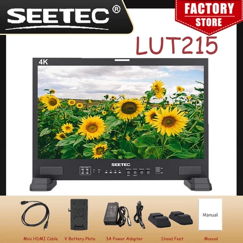 Монитор для студийной трансляции SEETEC LUT215 21,5 дюйма 3D LUT 3G-SDI 4K HDMI Full HD 1920x1080 для наружной съемки после производства