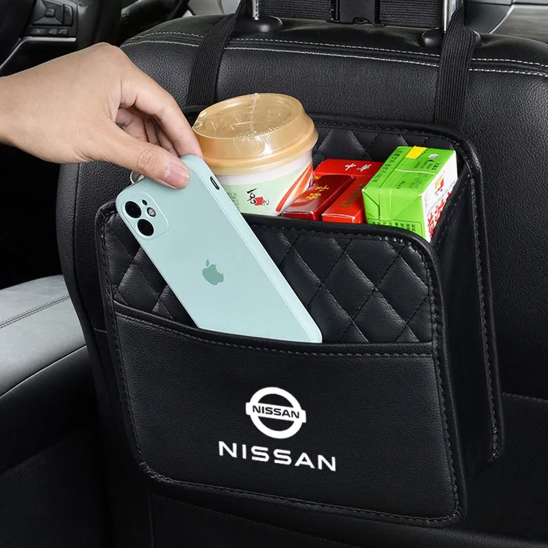 

Car Seat Organizer Multifunctional Storage Bag For Nissan Qashqai Sylphy Tiida Altima Teana X-Trail Leaf Juke Micra Accessories