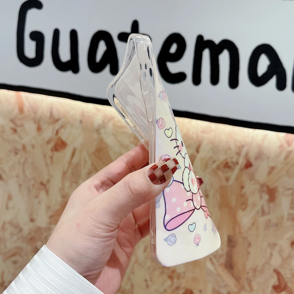 Телефонные чехлы Hello Kitty Blu-Ray для iPhone 14 13 12 11 Pro Max Mini XR XS MAX 8X7 SE 2022 6 6s Plus милый