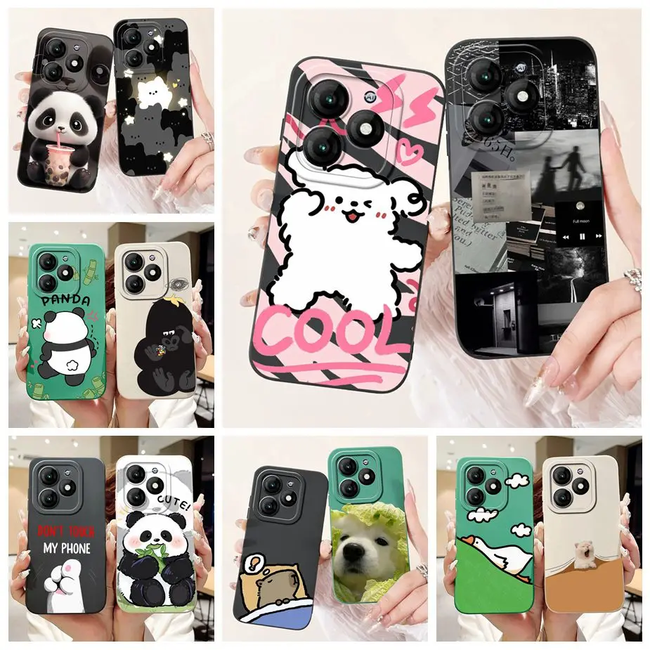 Чехол для Itel A70 чехол A665L Милый Забавный мультяшный Мягкая силиконовая задняя