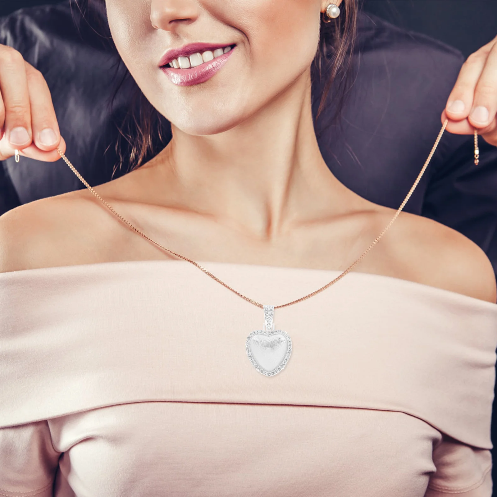 

Pendant Bezel Trays Tray Jewelry Setting Blank Blanks Heart Photo Necklace Sublimation Chain Round Lamp Craft Charm Rhinestone
