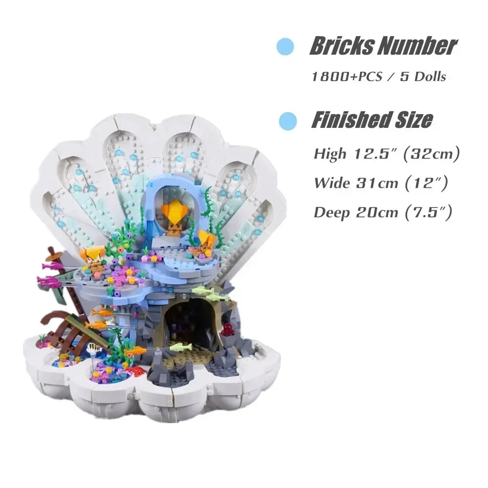 Miniso Дисней Ариэль Русалочка Принцесса Подводный дворец Королевский раскладушка