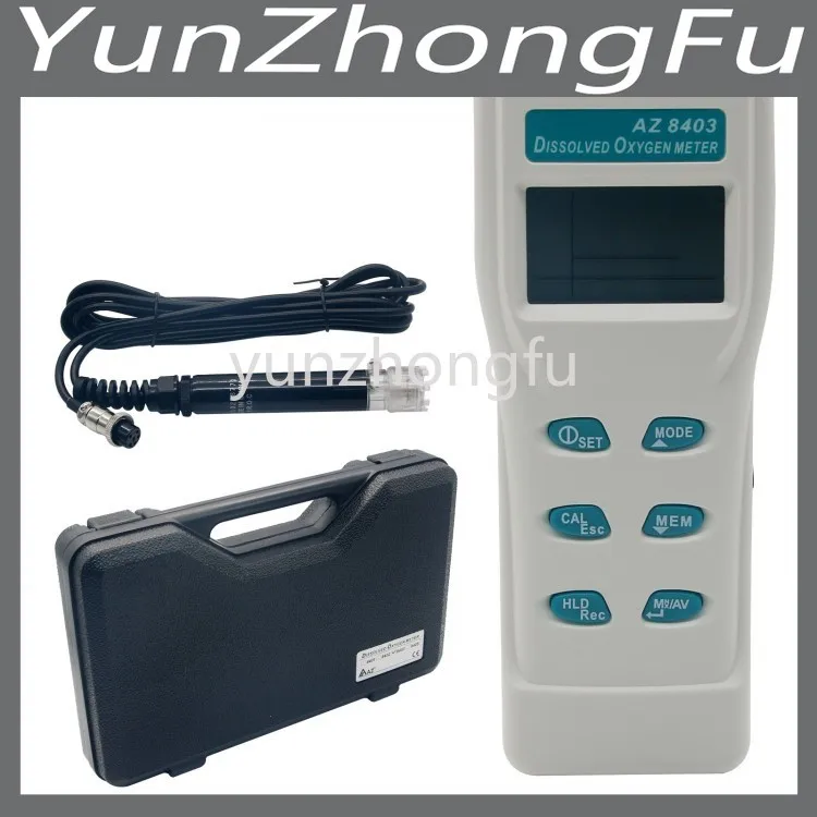 AZ8403 Meter DO / Temp / Salinity Datalo Datalogger Digital Portable Handheld Dissolved Oxygen