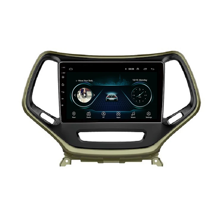 

Android 9.1 2.5D Glass 2G+32GB Car Stereo 10 Inch for Jeep Cherokee 2015 2016 2017 2018 build in carplay