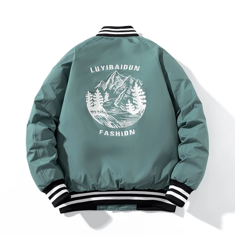

Winter Basketball Parkas Jacket Men Women Embriodery Jacket Japanese Hooded Casual Coat Men Thick Couple Parkas Outwear Clothes