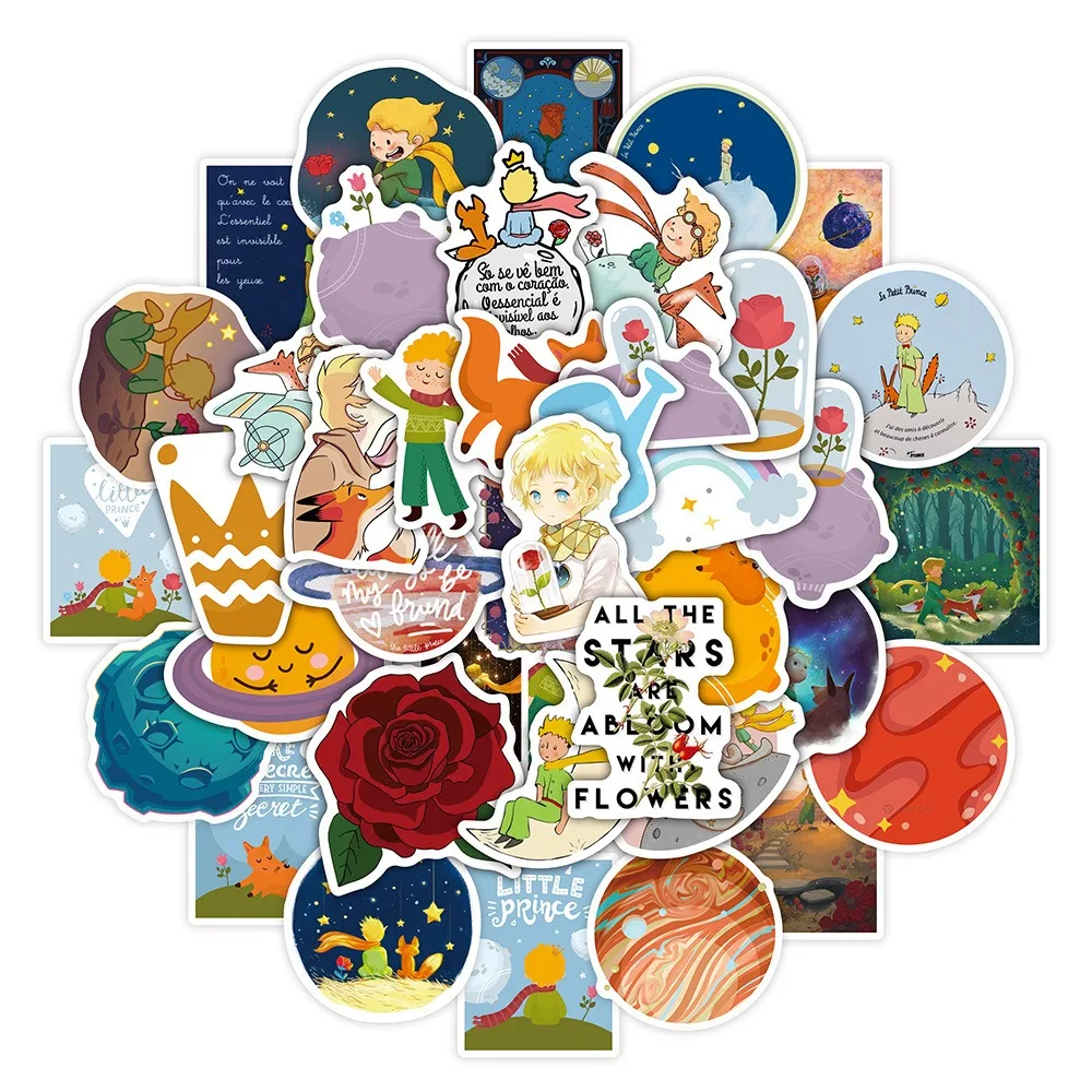 10/50Pcs Cartoon Little-Prince Scrapbooking Stickers Creative DIY Notebook Laptop Cell Phone Decorative Animation Stickers