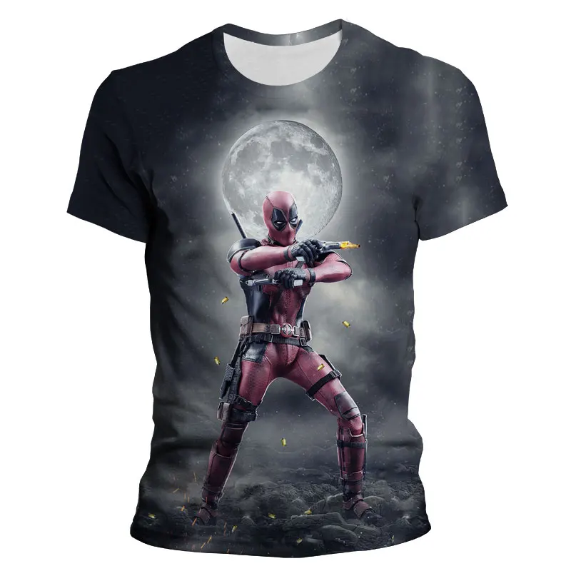 

Летняя футболка для мужчин Marvel Дэдпул 3D печать повседневная мужская женская детская одежда футболка с коротким рукавом для мальчиков девоч...