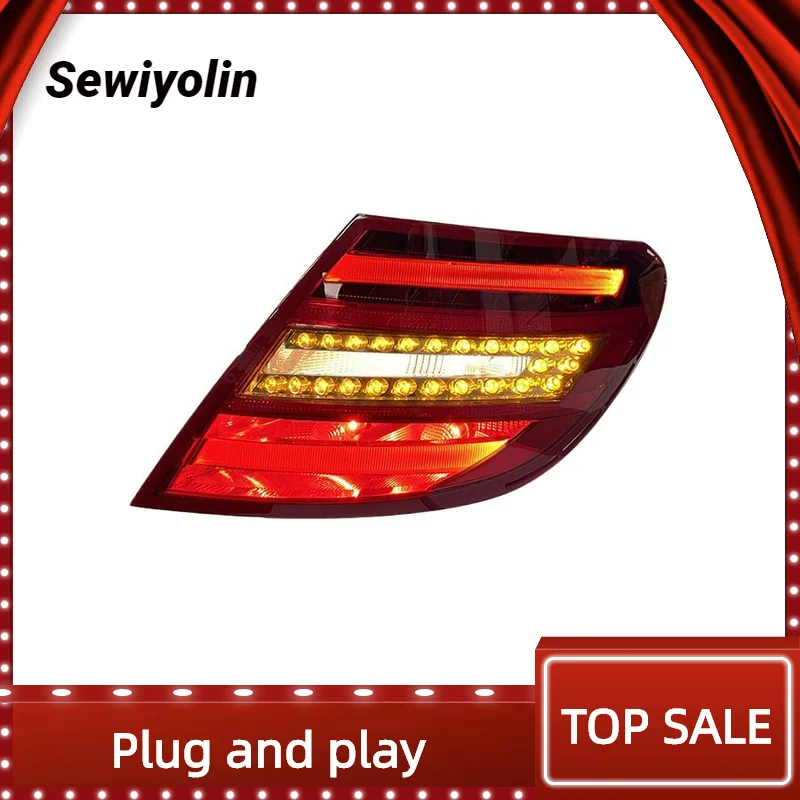 

For BENZ W204 2007-2010 Car Accessories Animation LED Trailer Lights Tail Lamp Rear DRL Signal Automotive Plug And Play