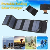 outdoor foldable waterproof 15w solar panel 5v for iphone samsung power bank cells usb portable flexible solar charger camping