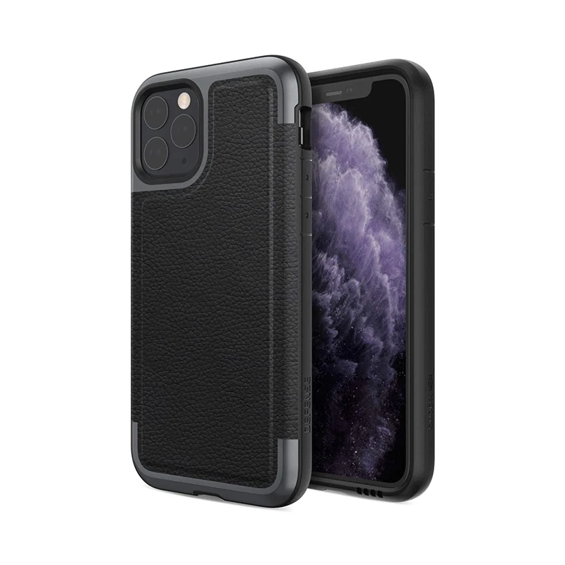 

Защитный чехол X-Doria для Apple Iphone 11 Pro Max, с испытанием на падение, роскошная кожаная задняя панель Super Feel