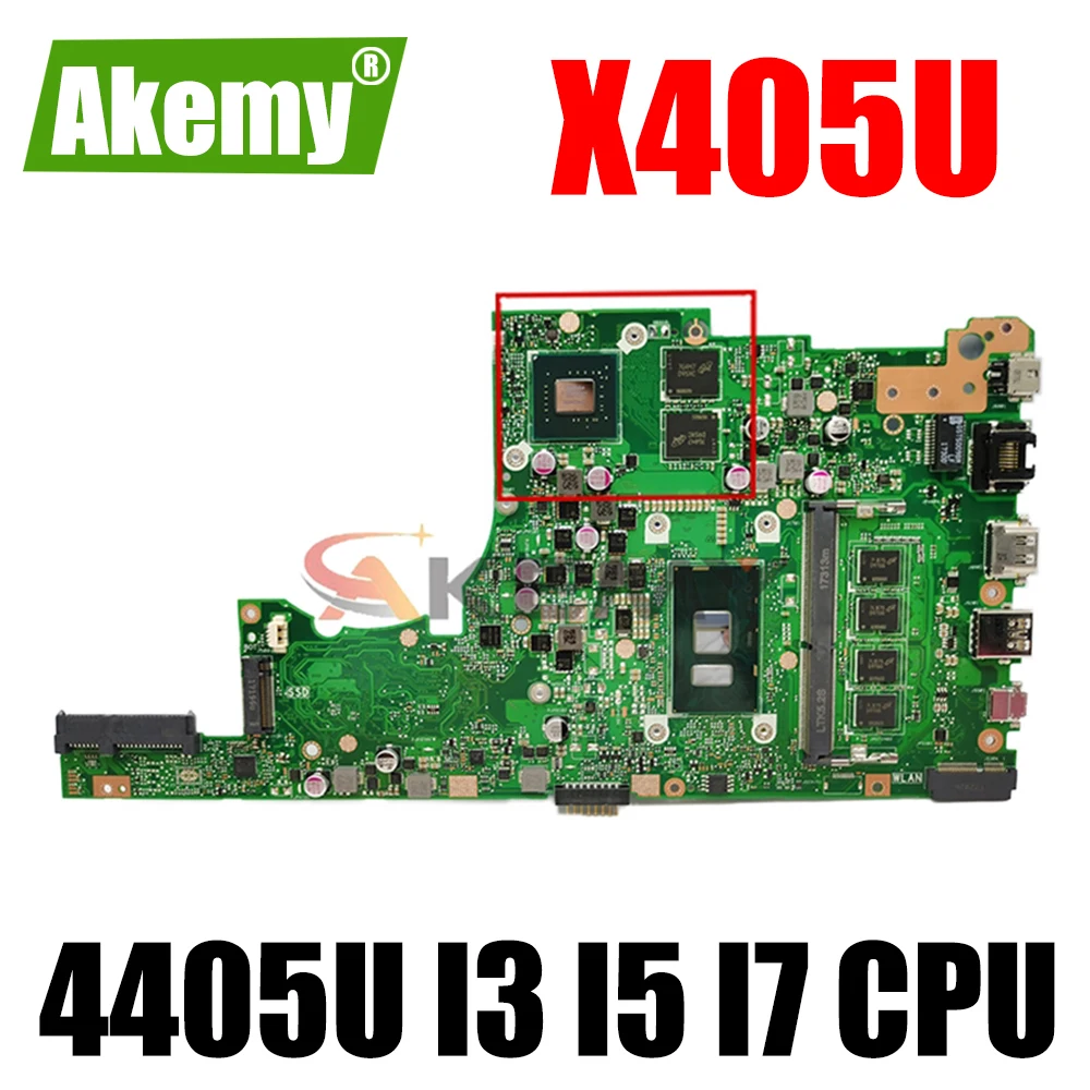 Akemy X405UQ материнская плата для ноутбука ASUS VivoBook 14-X405UQ X405U S4100UQ U4100UQ оригинальная 4GB-RAM
