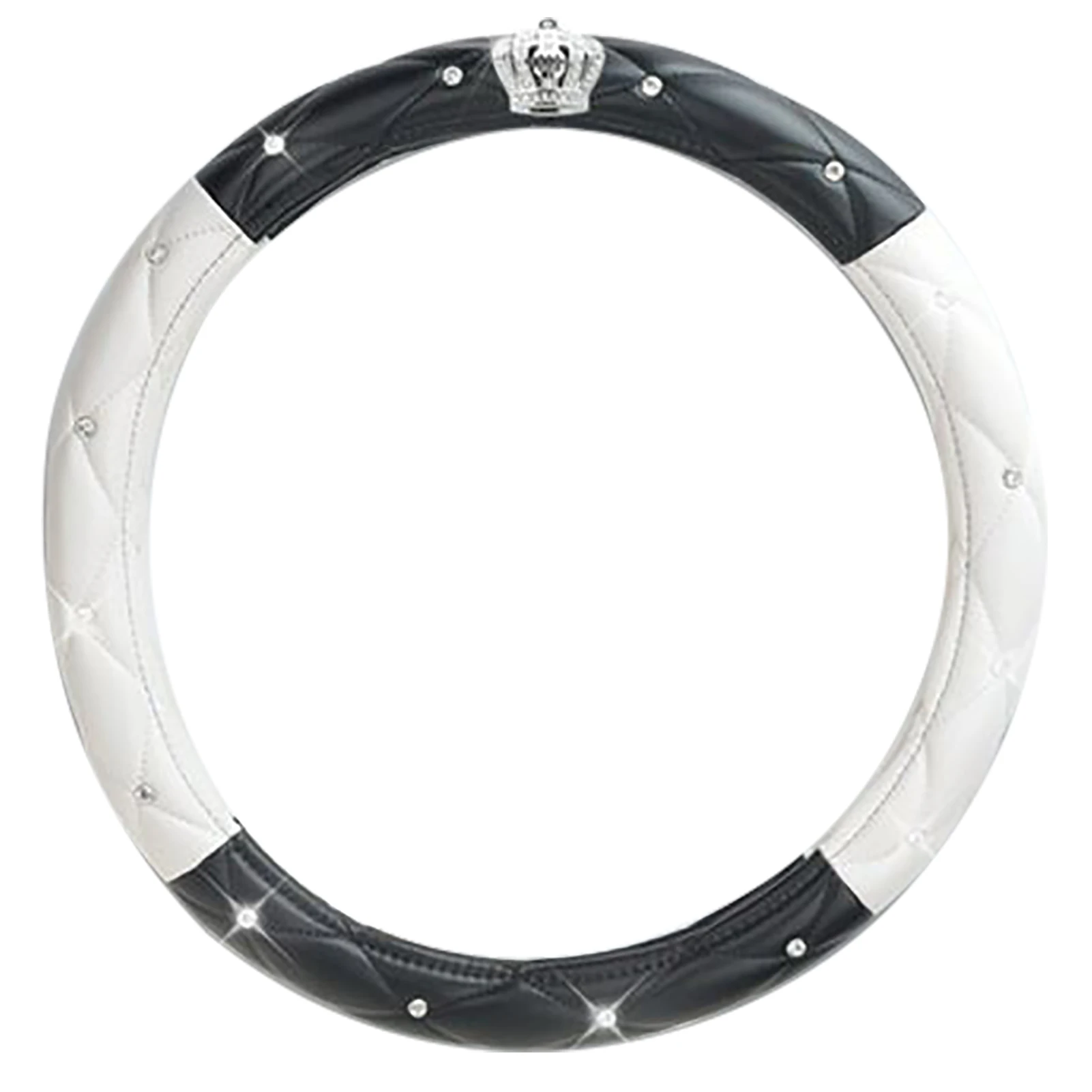 Женский чехол на руль Симпатичный универсальный противоскользящий Pu Lether Стразы