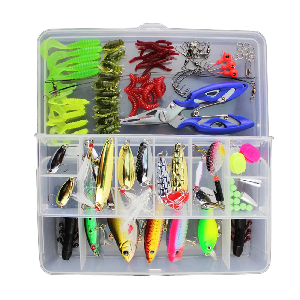 

101 Pcs Señuelos De Multifunctional Fishing Lure Set Dropshipping Fishing Tackle Set Fishing Tackle Box Fishing Lure Kit