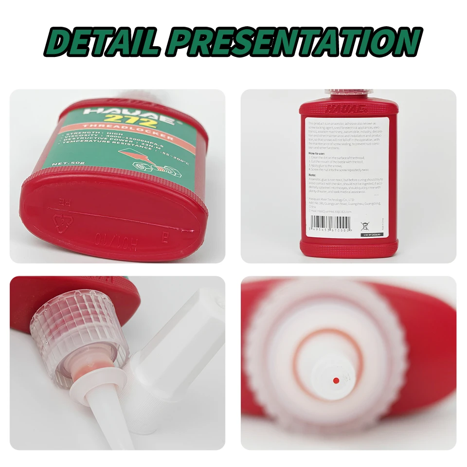 Hauae 222 резьбовой фиксатор резьбы Анаэробный Клей Фиолетовый низкопрочный