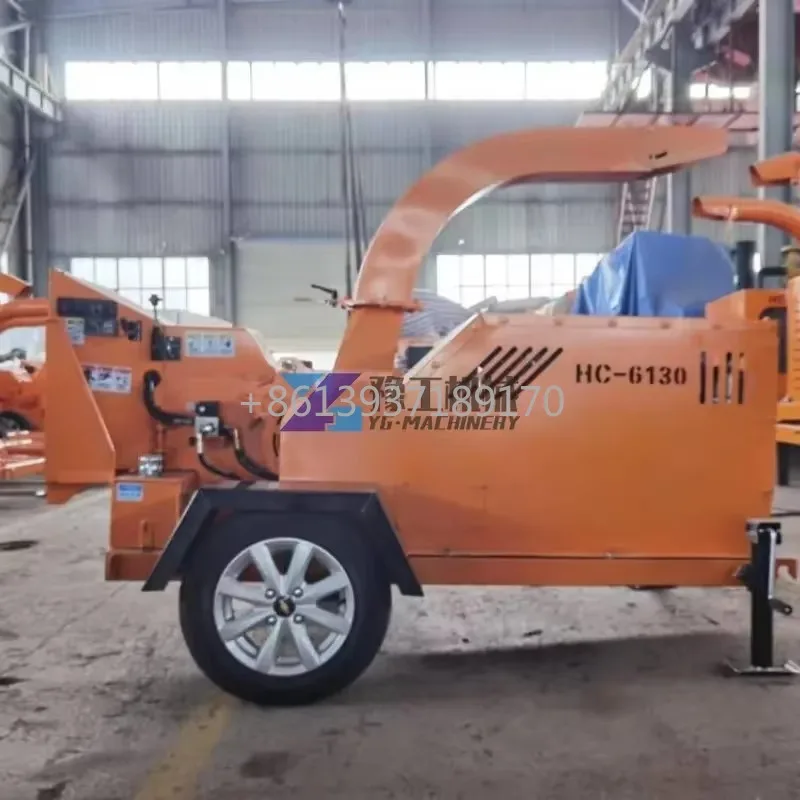 Китайский лесной мобильный дизельный двигатель измельчитель древесины ветки