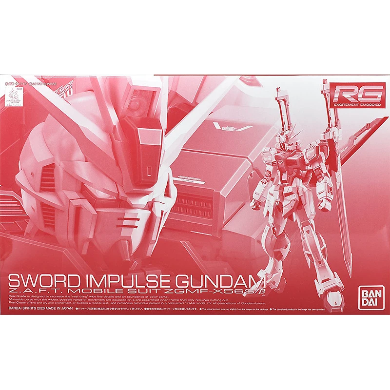 

BANDAI PB Limit RG 1/144 SEED DESTINY ZGMF-X56S-b Sword Impulse Gundam Assembling Model Action Toy Figures Children's Gifts